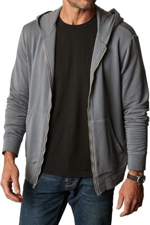 Men's  Long  Zip Up Hoodie