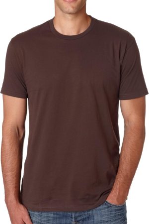Unisex Cotton T-Shirt L DARK CHOCOLATE